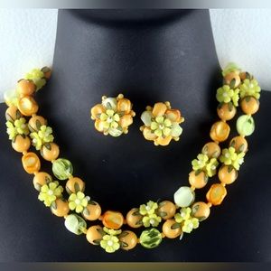 Vintage Necklace and earrings set